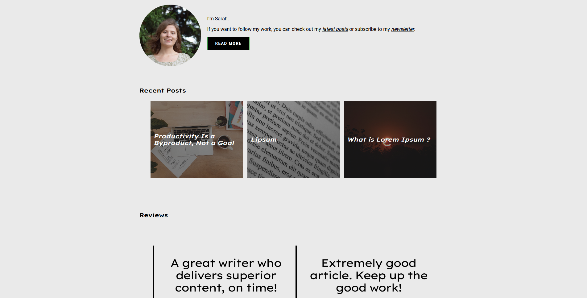 portfolio site